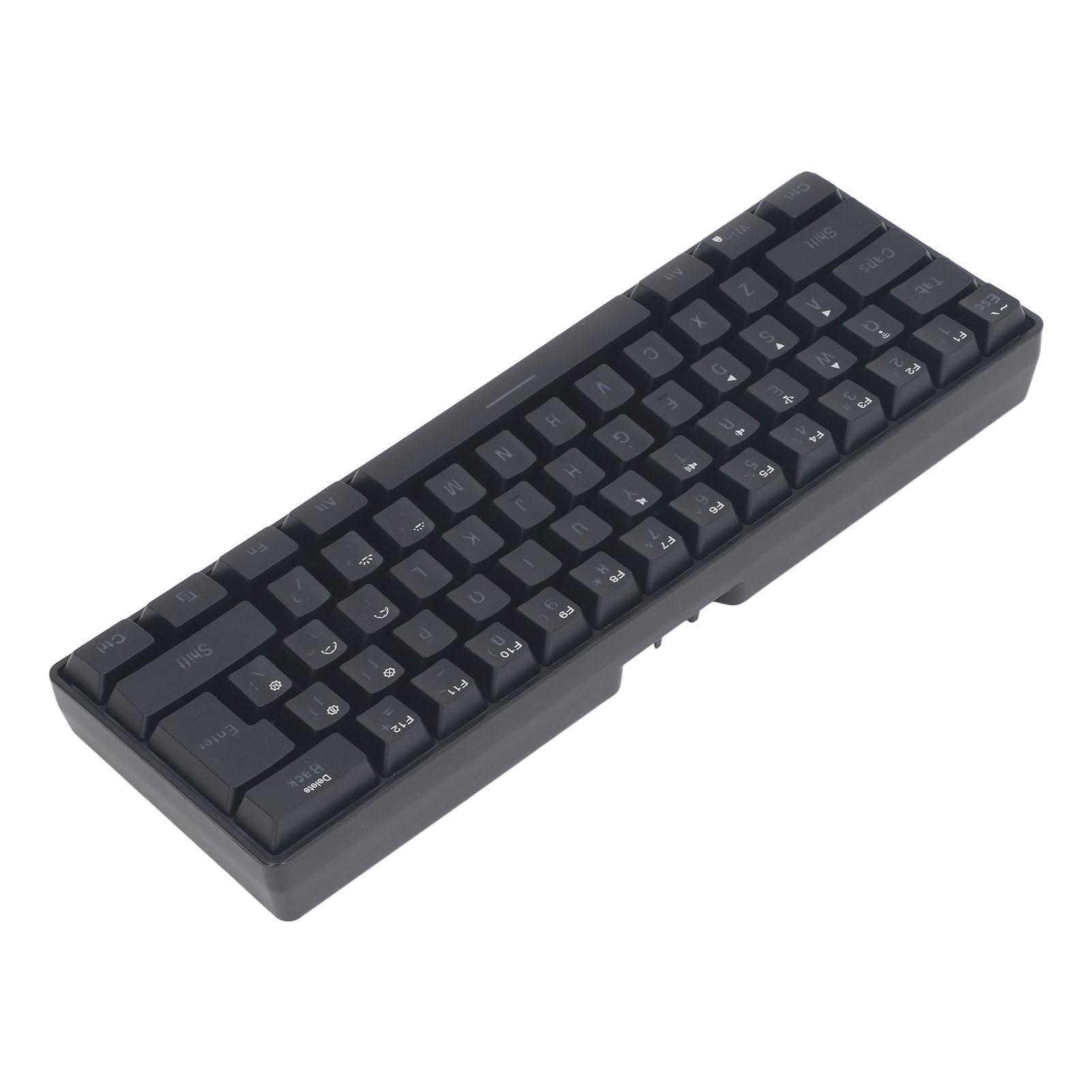 

3 Mode Keyboard Silent 61 Keys 2.4G Wireless Wired RGB Backlight Keyboard for Laptop Phone Tablet