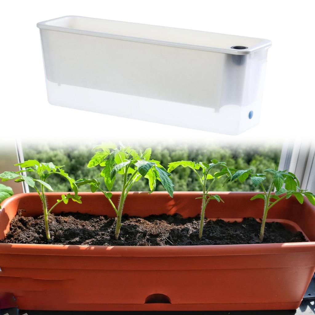 Rectangle Planter Box for Flowers Self Watering Large Capacity Outdoor