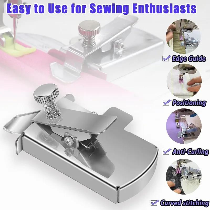 Magnetic Sewing Guide Multifucntional Straight Line Hems Seam Ruler for Sewing Machine Universal Sewing Machine Attachments