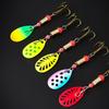 10pcs Boxed Metal Spoon Spinner Fishing Lure with Treble Hooks Artificial Bait 3g Rotating Spoon Kit Fishing Gift for Dad Father