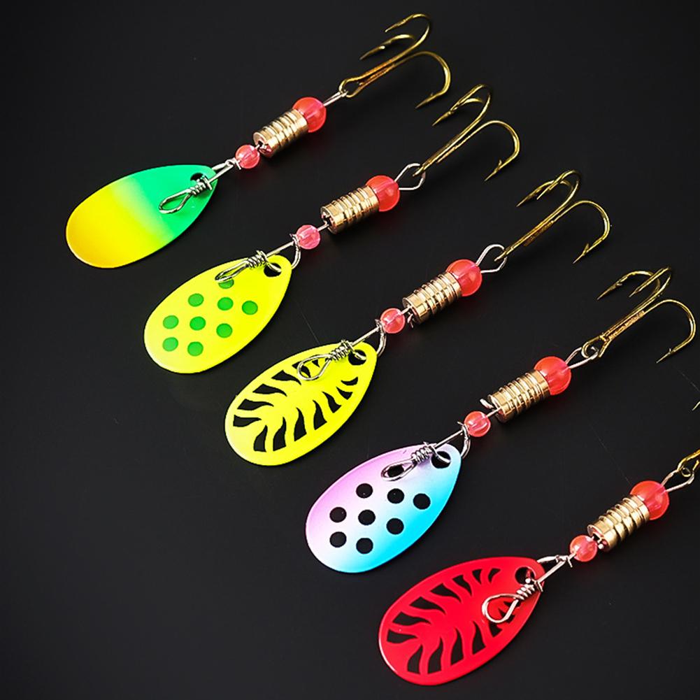 10pcs Boxed Metal Spoon Spinner Fishing Lure with Treble Hooks Artificial Bait 3g Rotating Spoon Kit Fishing Gift for Dad Father
