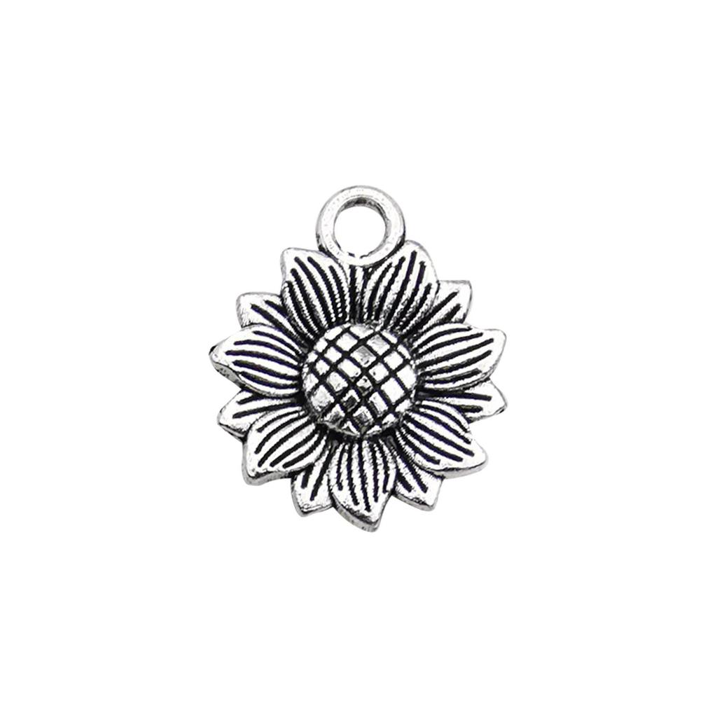 Alloy Flower DIY Jewelry Accessories for Necklace, Bracelet, Key Pendant