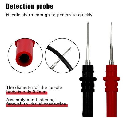1/2/10 Pezzi Sonda di Test Diagnostico per Veicoli Aghi Perforanti Set di Pinze per Sonde per Oscilloscopio Accessori per Strumenti di Riparazione