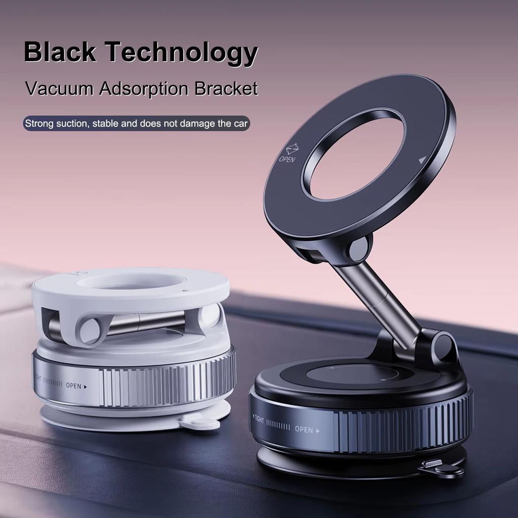 New Foldable Vacuum Adsorption Magnetic Car Phone Holder  Suction Cup Dedicated Navigation Phone Holder