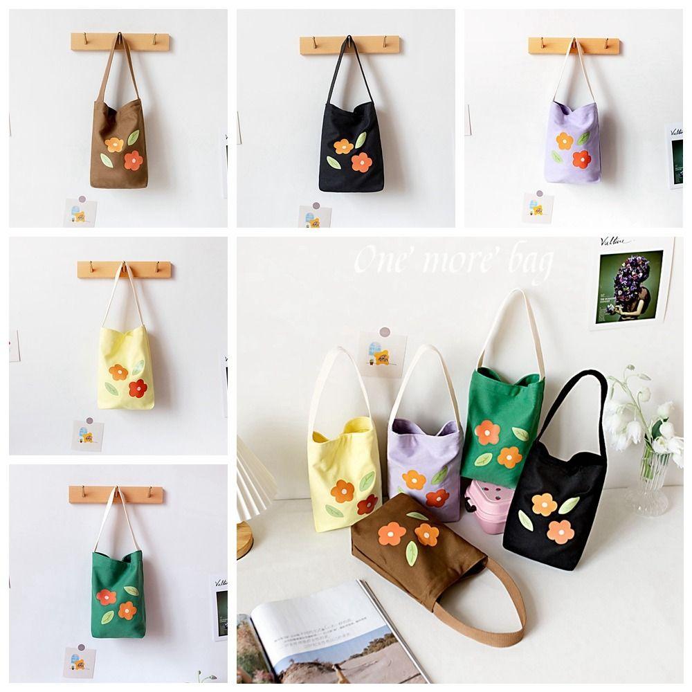 

Graffiti Print Handbag Print Cloth Tote Bag Makeup Bag Flower Canvas Bucket Bag Girls