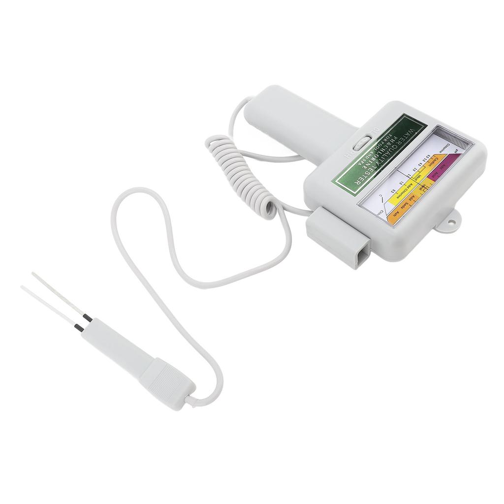 PH CL2 Chlorine Tester Dual Probe Large Display Screen Battery Powered Digital Water Quality Tester