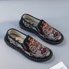 Fashion Handmade Men Casual Shoes Comfortable Slip On Loafers Outdoor Man Canvas Shoes Moccasins Leisure Walk Walking Footwear Sneakers