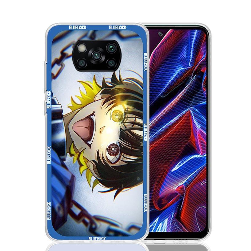 Football Anime Blue Lock Phone Case For Xiaomi Poco X7 X6 X5 Pro F7 Ultra Redmi 15C 15 13 13C 12 12C 10 10A 10C 9 9A 9C 9T Cover