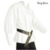 Men's Vintage Loose-fitting Shirt With Retro Stand Collar And Tie Belt