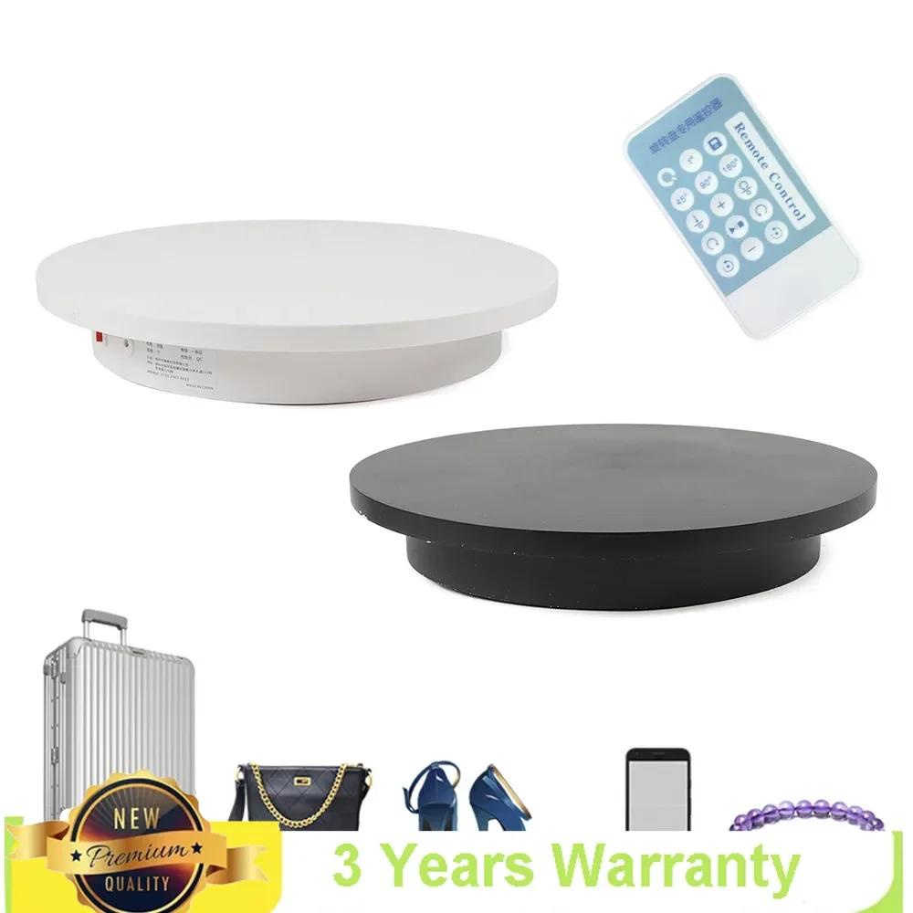 42cm Diameter Black or White Electric 360° Turntable Rotary Table Dynamic Store Display Stand with Remote Control Professional