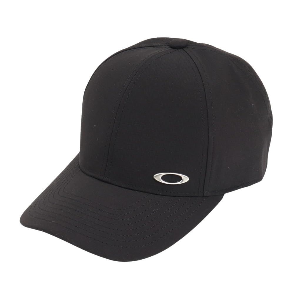 Oakley Essential Metal Size Free Size Cap, 25.0 (02E), Blackout,