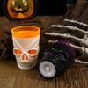 250 ml Halloween Leuchtender Totenkopf Weinbecher LED Skelett Wassertrinkbecher Horror Glühender Becher Partyzubehör Bar Club Versammlung Dekor