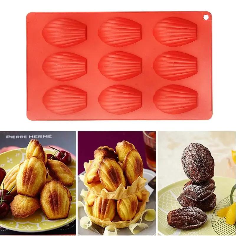 Cavities Silicone Madeleine Cake Mold Shell Cake Biscuit Cookies Mould Home Kitchen Non-sticky Easy To Release Baking Molds