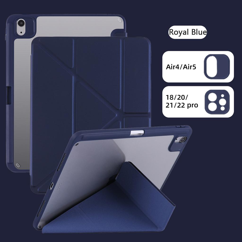 New Y-fold Acrylic Case for IPad A16 11th Pro M5 Air 13 11 12.9' 9 8 7 6 5 4 10th M3 M2 M4 Mini 7 Funda Shockproof Cover
