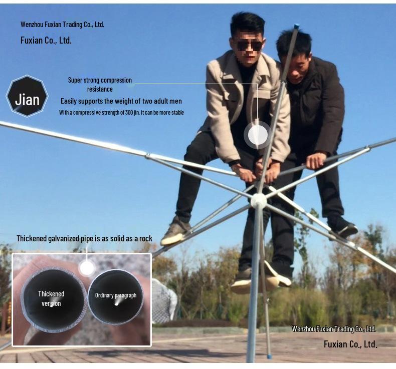 Commercial Outdoor Tilting Sunshade Umbrella: Large, Foldable, Thickened Awning for Sun Protection