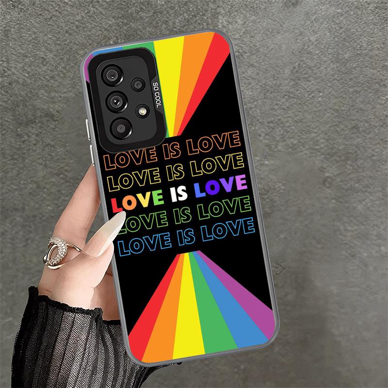 LGBT Tęczowa Miłość To Miłość Miękkie Etui na Telefon dla Samsung A17 A16 A15 A14 A13 A57 A56 A55 A54 A53 A37 A36 A35 A34 A33 A26 A25 A24 A2
