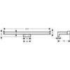 HANSGROHE Porte Serviette Double 300mm AddStoris Chrome