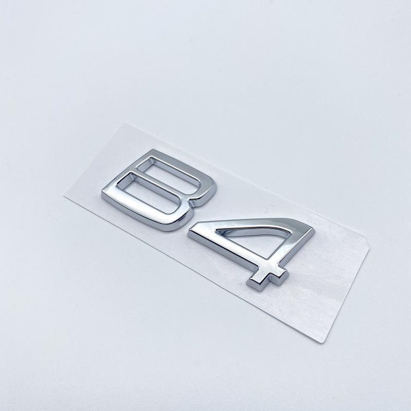 3D Car Styling Chrome Glossy Black Sticker Tail Emblem Rear Decal Letters Logo Badge For Volvo B3 B4 B5 B6 T4 T5 T6 T8