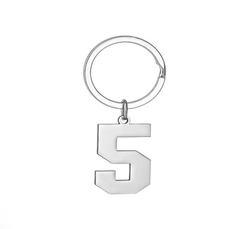 Creative and Unique New Digital Stainless Steel Key Ring Charms – Minimalist Digital Keyrings