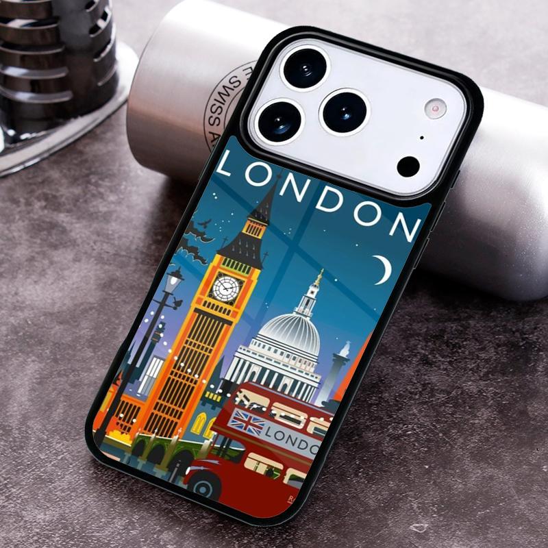London Bus England Big Ben Phone Case for iPhone 17 16 15 Pro Max Air 14 13 12 11 Plus Shockproof Capa Cover