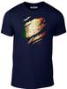 Torn Ireland Flag - Funny T Shirt Mens Womens Tees Top Country Irish Rugby Retro Fashion Cool Sport