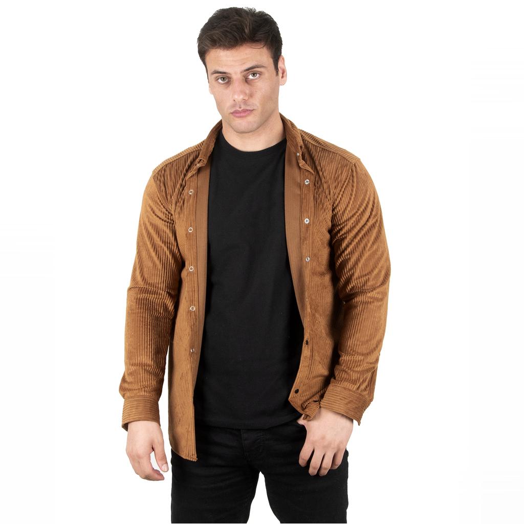 DeepSEA Einfarbiges Samthemd 2302308