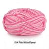 Aou Ou 5-Strand Variegated Milk Cotton Yarn Ball, Floral Medium-Thick, for Baby Scarves and Slippers.