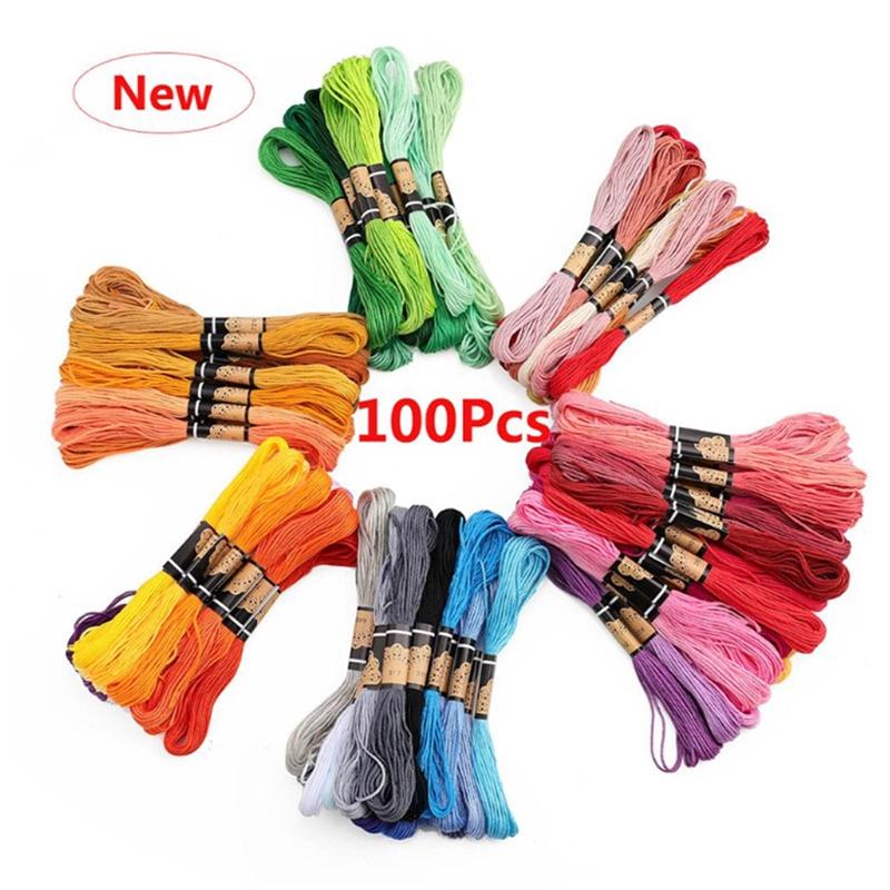 100/50 Anchor Similar DMC Cross Stitch Cotton Embroidery Thread Floss Sewing Skeins Craft Hogard