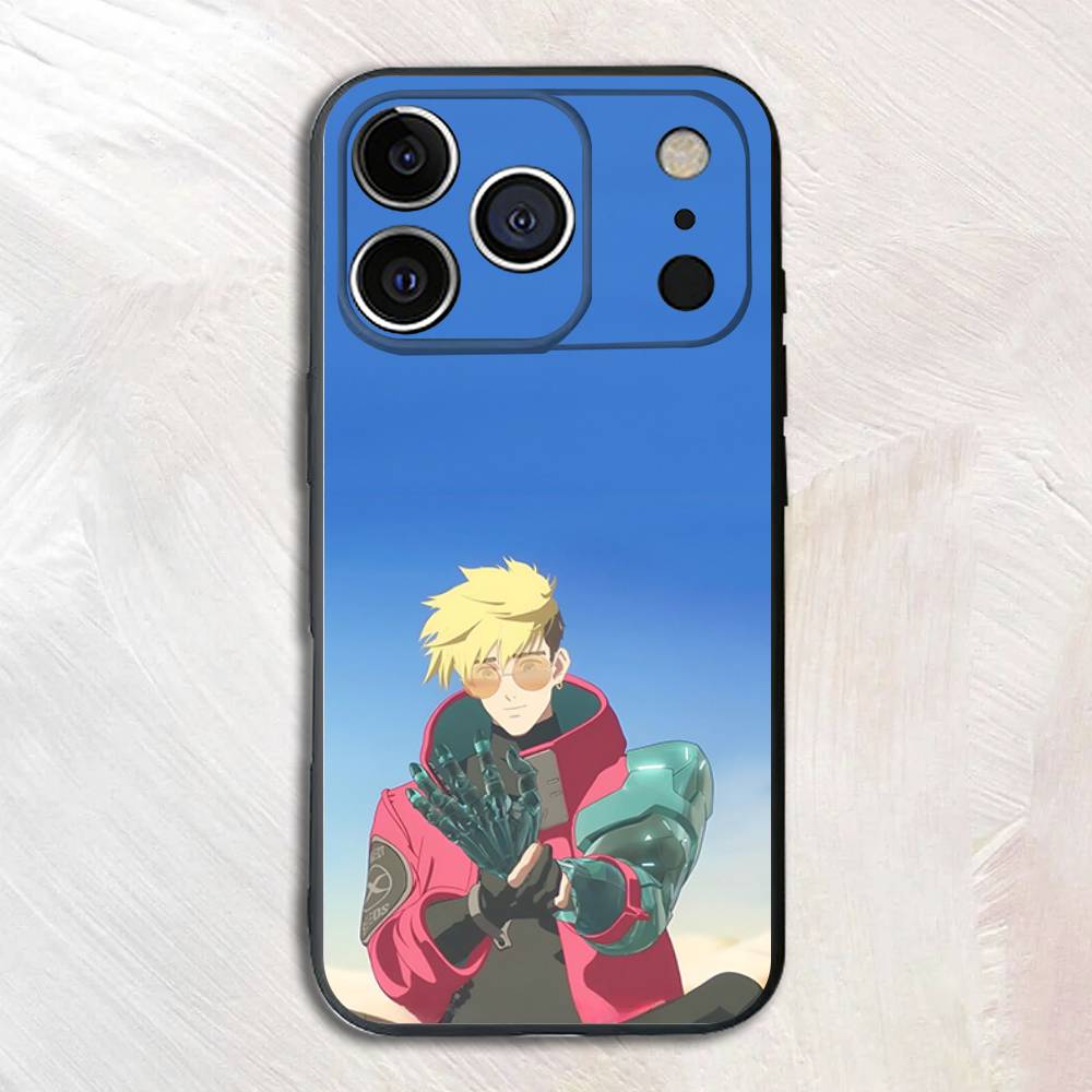 

Anime V-Vash S-Stampede Silicone Soft Phone Case For iPhone17,16,15,14,13,12 Pro Max Plus X XR SE Cover iPhone17pro