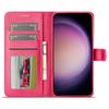 LC.IMEEKE For Samsung Galaxy S25+ Case Calf Texture PU Leather Stand Wallet Phone Cover