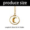 Fashionable Celestials Pendant Clavicle Chain Transparency Sun Moon Star Love Charm Necklace Accessories
