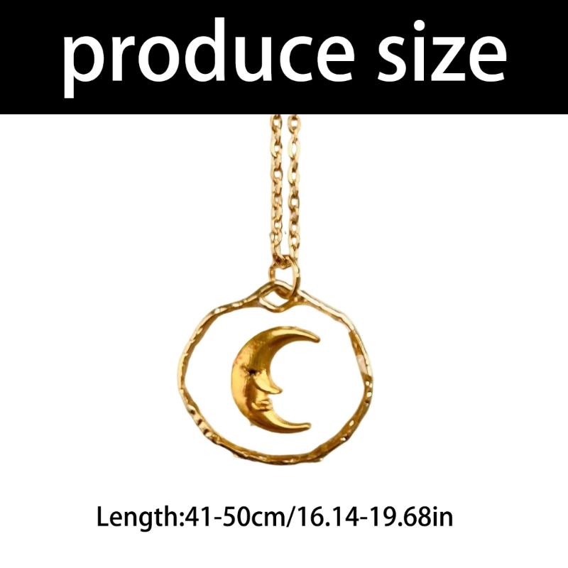 Fashionable Celestials Pendant Clavicle Chain Transparency Sun Moon Star Love Charm Necklace Accessories