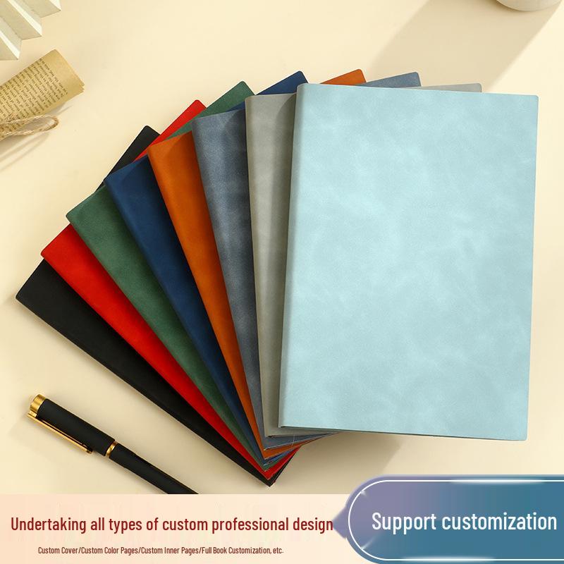 Customized Sheepskin Leather B5 Notebook for Business Meetings