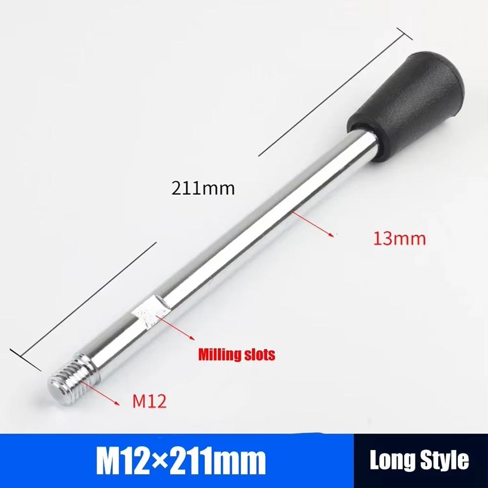 1Pcs Durable M6-M12 Handle Bar Bakelite Knob Long Grip Machine Work Rod Carbon Steel Fixed Bar Bench Drill Accessories