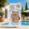 Animal c-capybara Towel Extra Large Beach Towel Quick Dry Sand Free Super Absorbent Lightweight