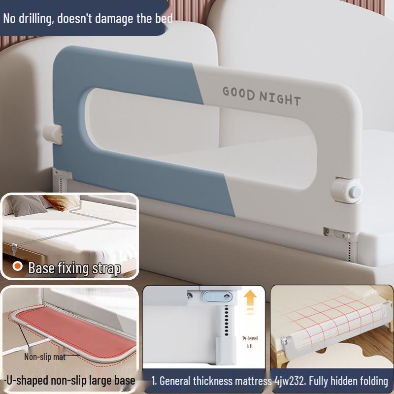 Folding Baby Bed Rail: Anti-Fall Protection Guardrail for Kids
