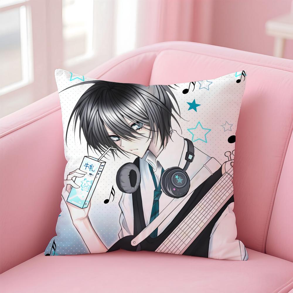 Nonymous Japanese Band NNoise Cushion Cover Pillow Case Soft Skin Friendly Fabric Concealed Zipper