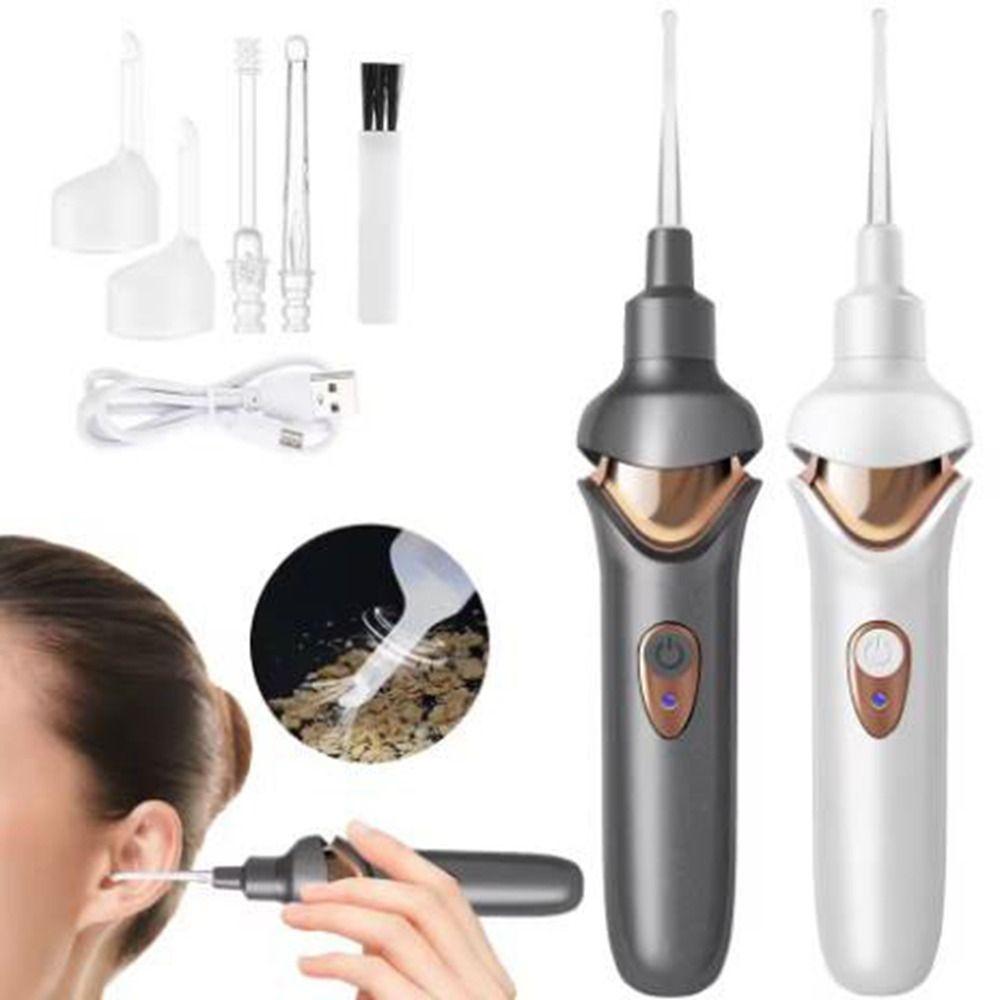 USB Rechargeable Electric Ear Pick Soft Ear Spoon Head Ear Cleaner Remover  Children/Adults