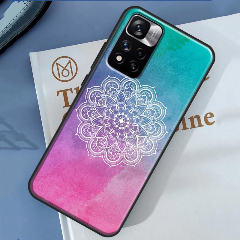 Flowers Mandala Floral Case For Xiaomi Redmi Note 14 13 11 9 10 12 Pro 9S 10S 11S 12S Redmi 10C 12C 13C 14C Cover