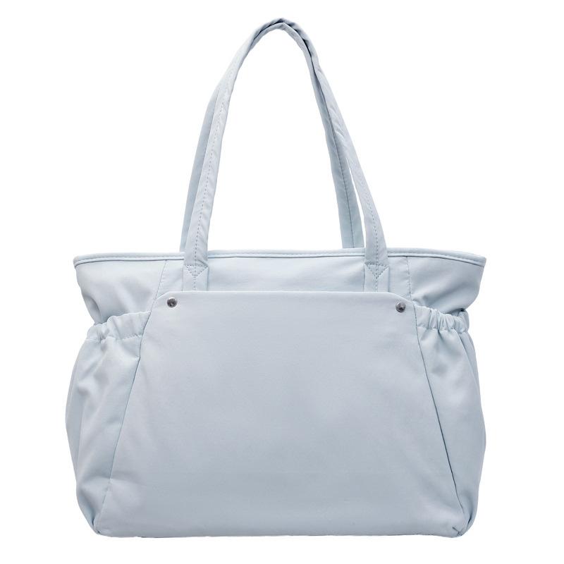 New high-value solid-color handbag tote bag women's casual simple and light commuting large-capacity messenger bag