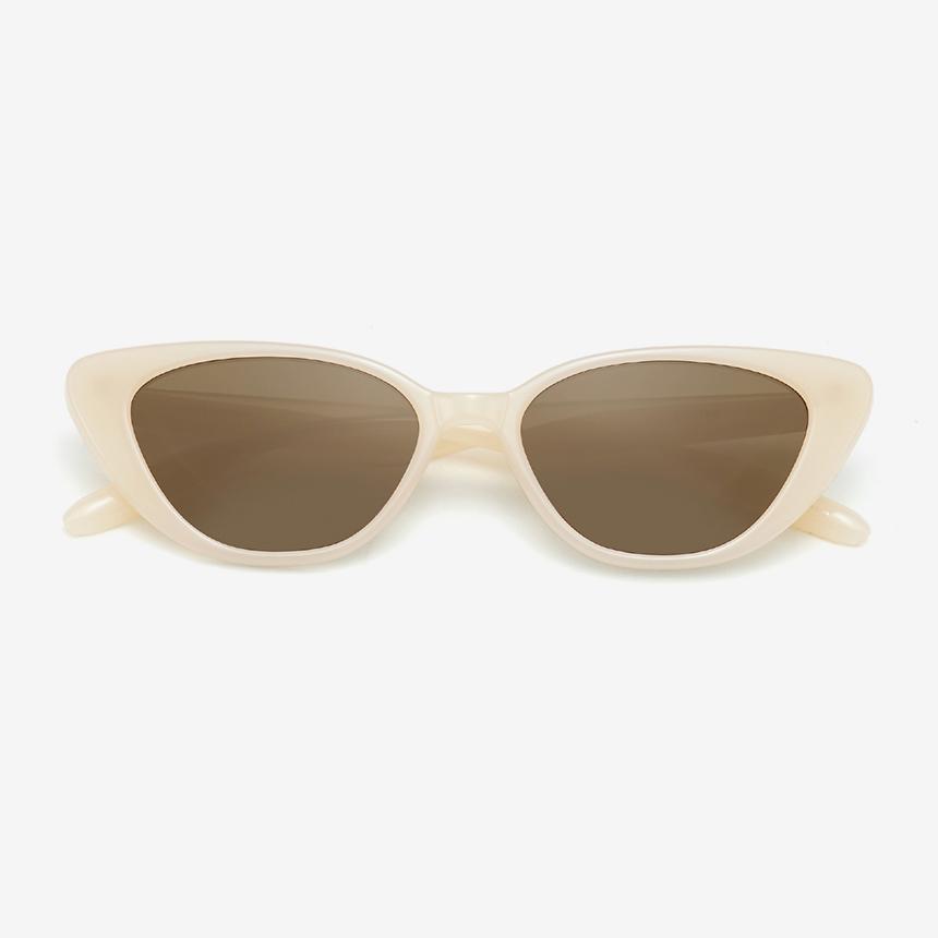 Seutailwokeu Oval Sunglasses Style Work Tr90-05 C9_Ivory Cat-Eye Geek Chic