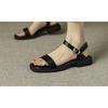 Soleist Summer Women Sandals Low Heels Basic Genuine Leather Office Plus Size 35-42 Ladies Casual Outdoor Concise Woman Shoes