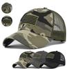 Fashion American Flag Embroidery Baseball Net Caps Spring and Summer Outdoor Adjustable Casual Hats Sunscreen Hat  Mens Cap