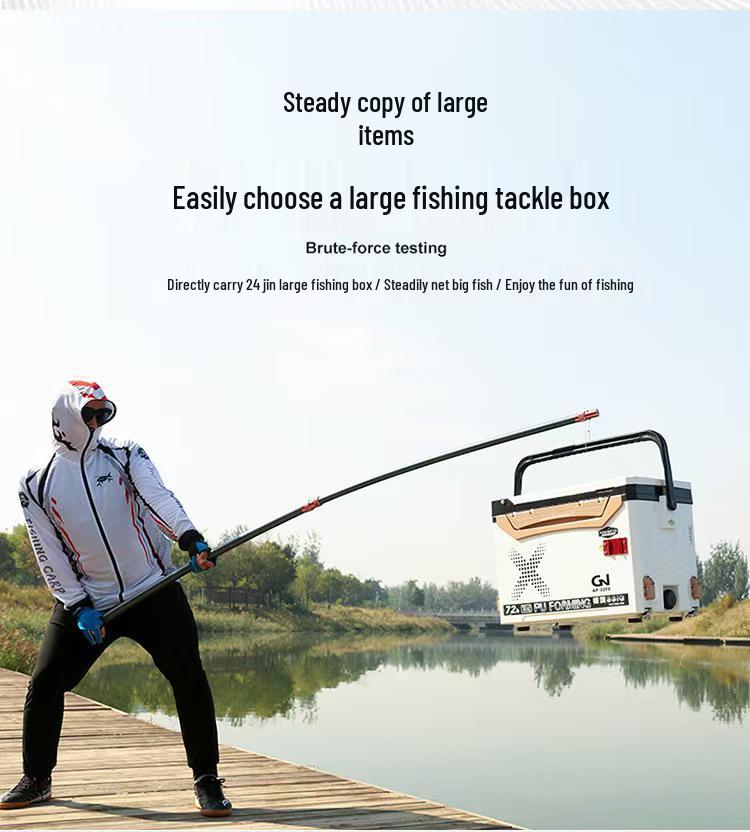 Gruby kij do podbieraka z włókna węglowego - Super twardy, regulowany do zbierania owoców