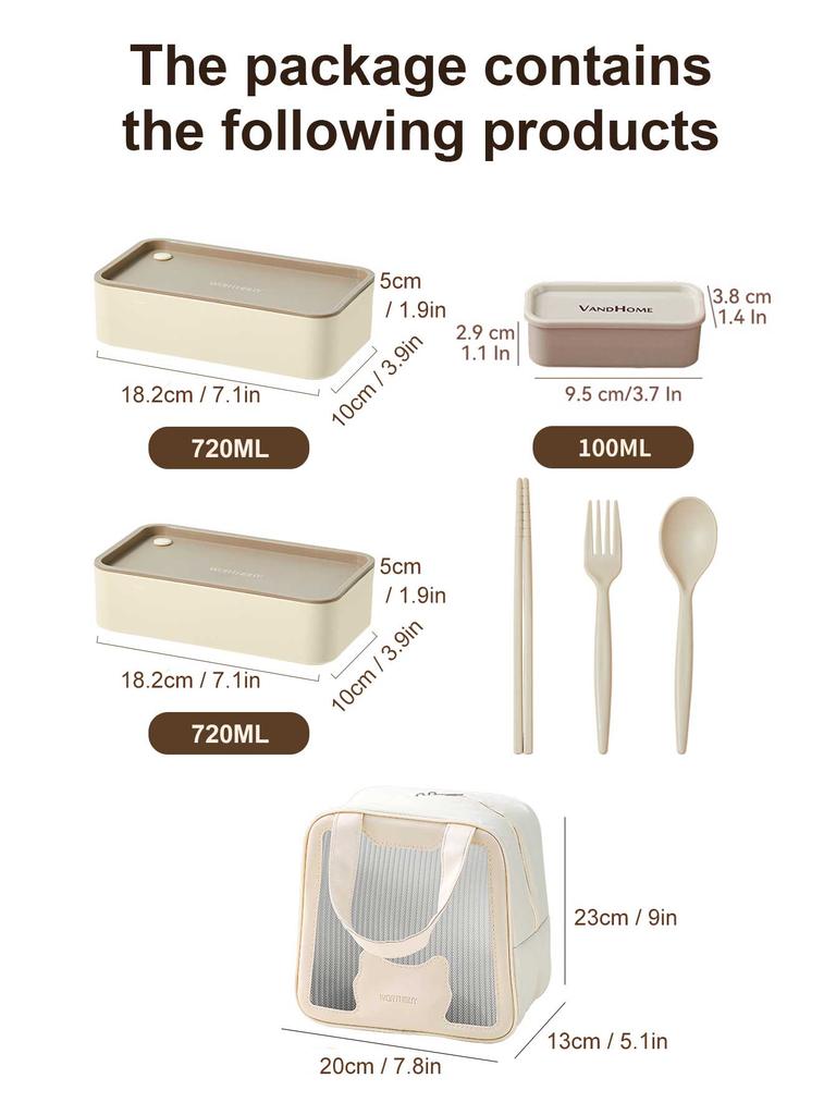 Tragbare Lunchbox Mikrowellengeeignete Kunststoff Bento Box mit Fächern & Soßenbox Stapelbarer Salat Obst Lebensmittelbehälter