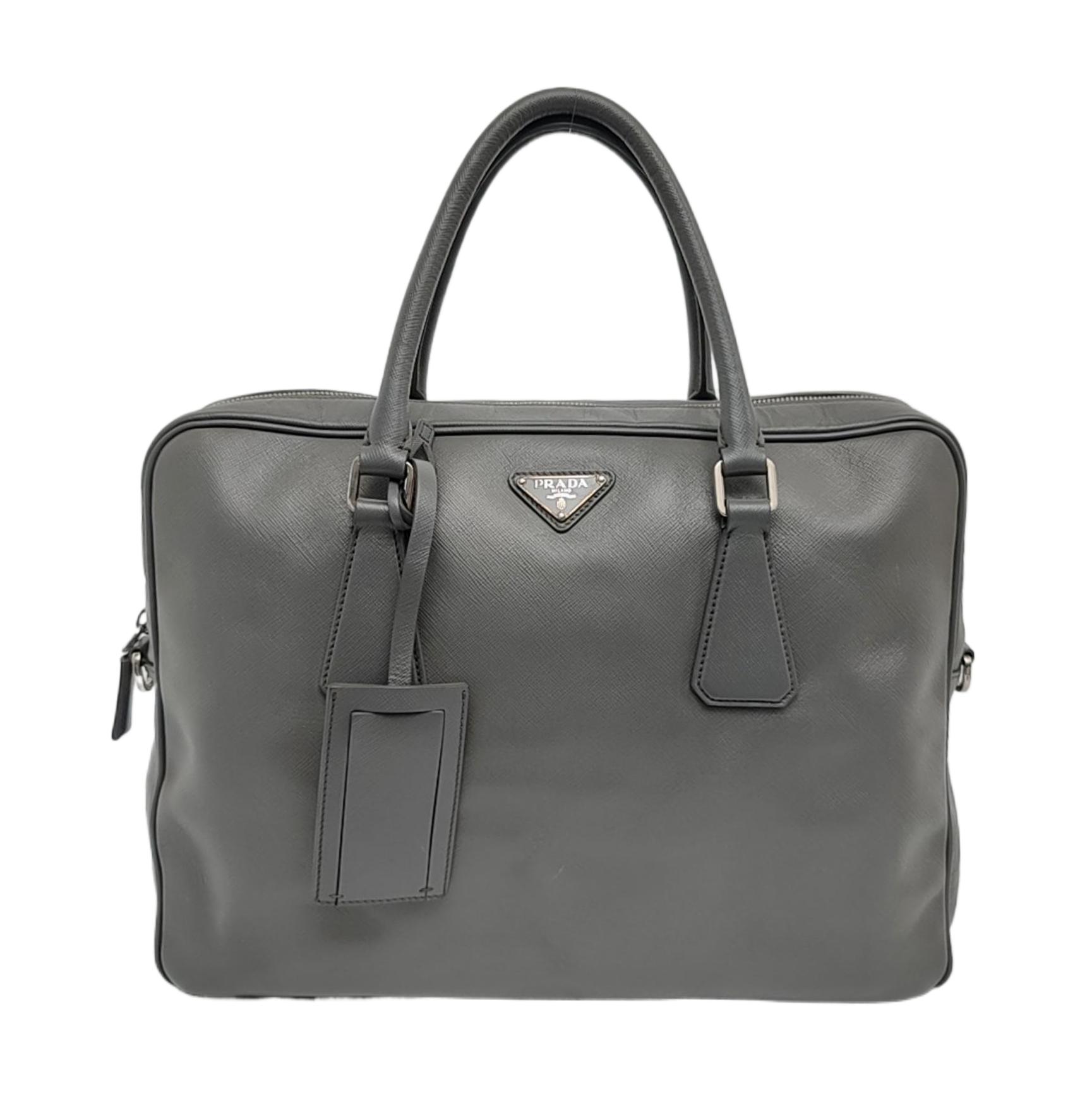 [Pre-Owned] Metal Logo Leather Shoulder Crossbody Handbag - Very Good #1BAA0OH ONE SIZE