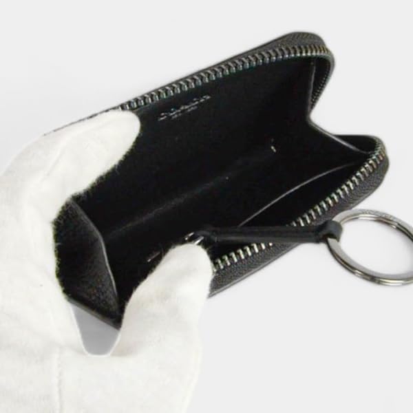 Coach Men's Key Case CW358 QBBK (Black) [Outlet]