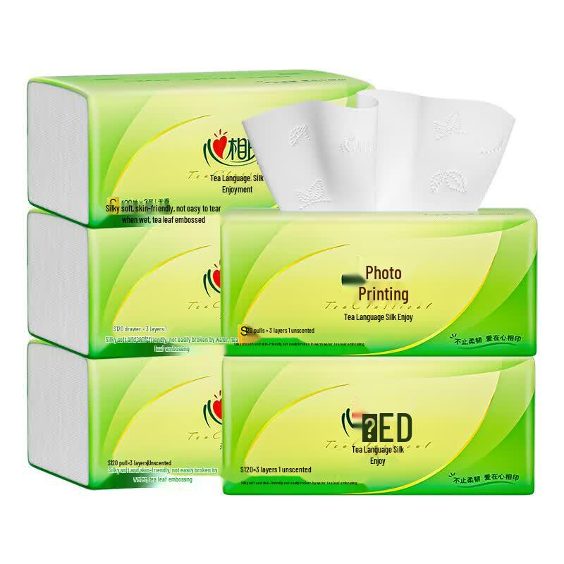 Kissing Heart 3-Ply Unscented Soft Pack Facial Tissues