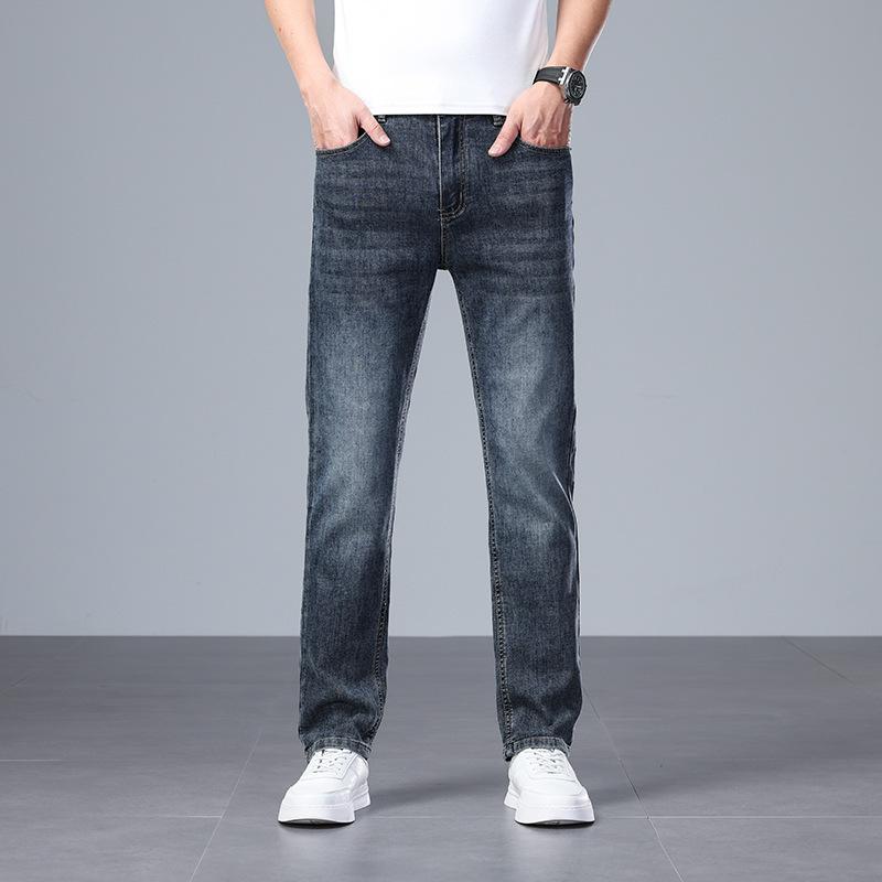 

New Slim Jeans Men s Stretchy Slim Feet Casual Trousers 28