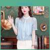 Casual Summer Shirt For Women With 3d Pattern Soft Satin Flowing Sleeveless Blouse